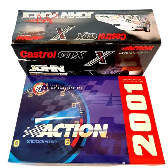 John Force Castrol GTX 2001 Mustang Funny Car Limited Edition Adult Collectible - Picture 2 of 10